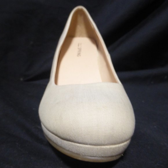 CALL IT SPRING, natural color heels, size US 6, GUC - Picture 6 of 15